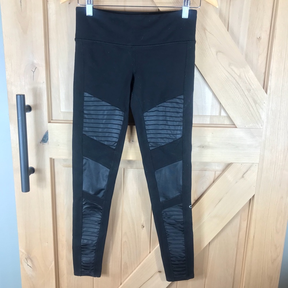Alo Black Moto Leggings